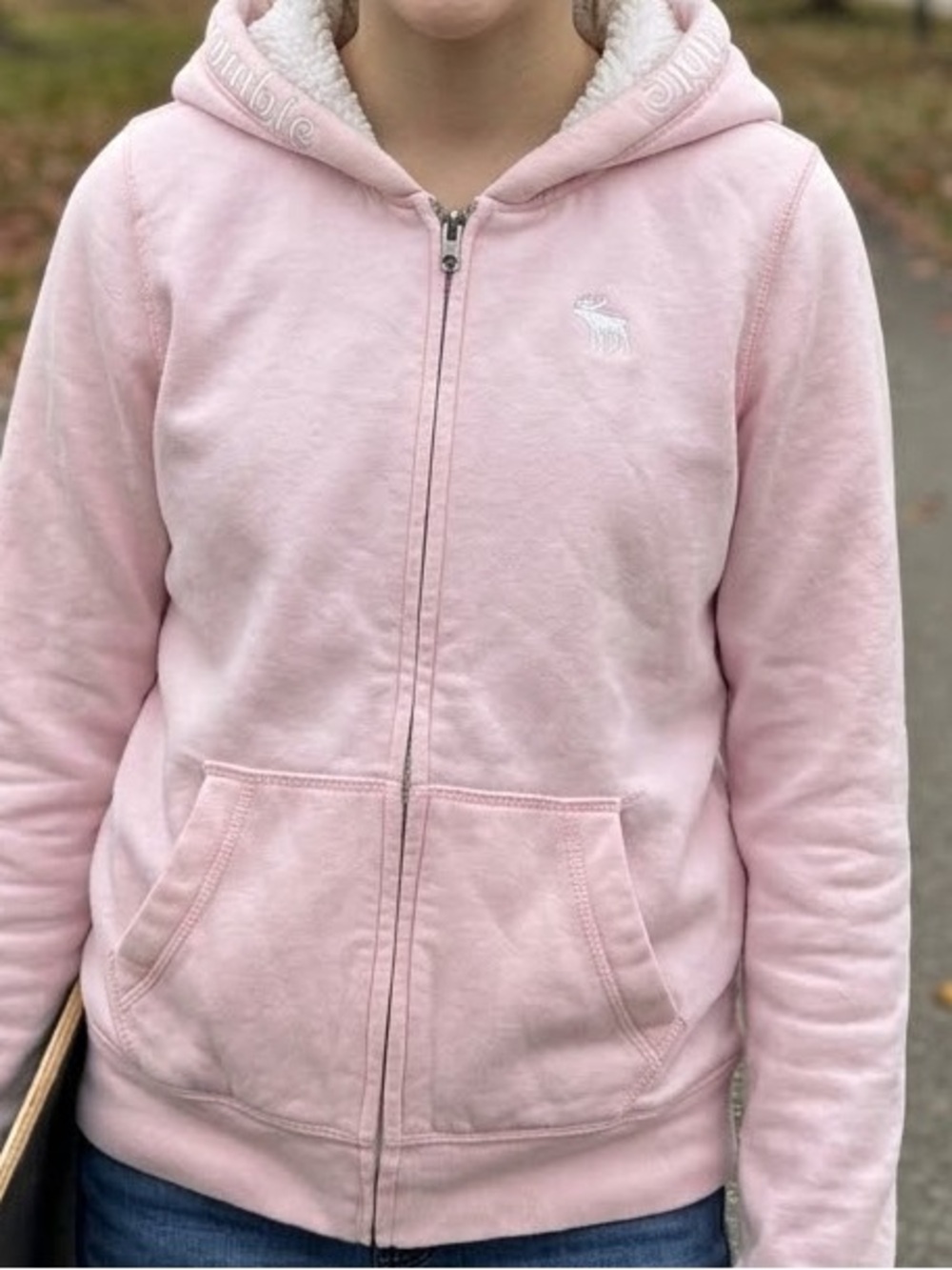 Abercrombie & Fitch Kids Zip Fleece Lined Hoodie